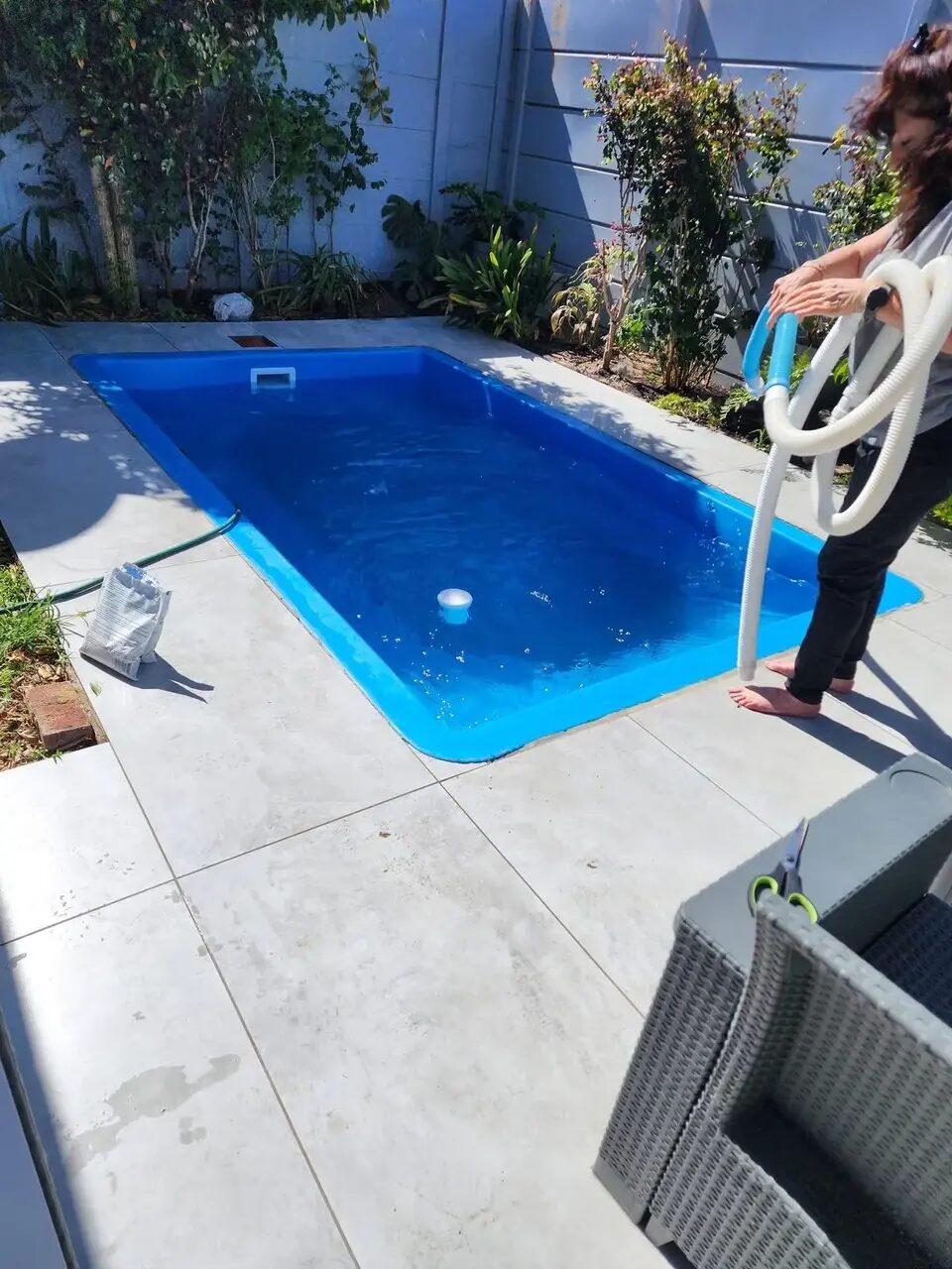 First fill of a new pool
